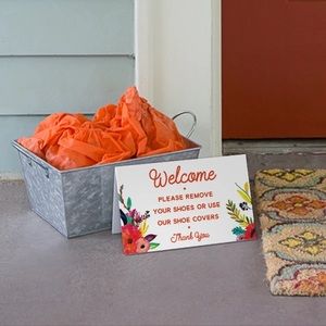 Real Estate Welcome Sign - Shoes